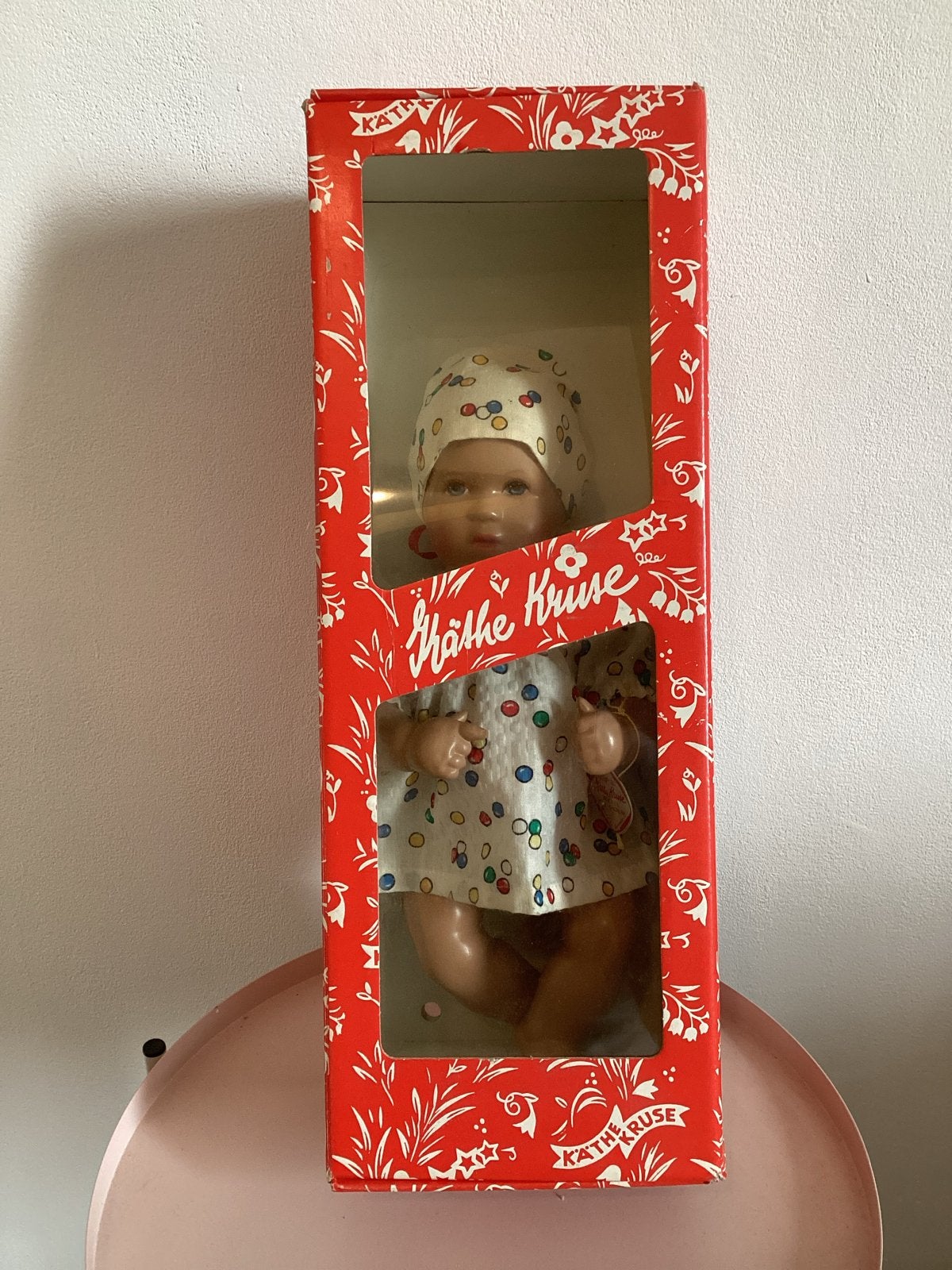 Vintage Käthe Kruse Babypop in originele doos, Verzenden, Zo goed als nieuw, Babypop