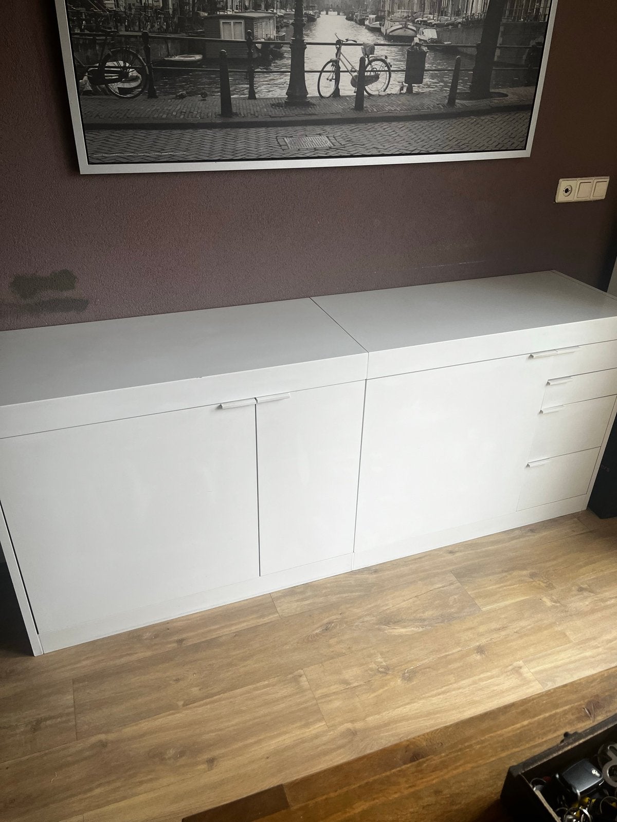 Pastoe dressoir met deurtjes en lades., Huis en Inrichting, Ophalen, Overige materialen, Gebruikt, 150 tot 200 cm