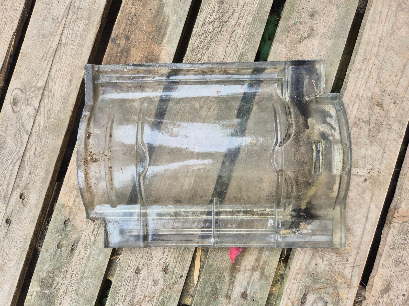 te koop glazen pan, Doe-het-zelf en Verbouw, Ophalen, Steen of Klei, Zwart, Minder dan 5 m²