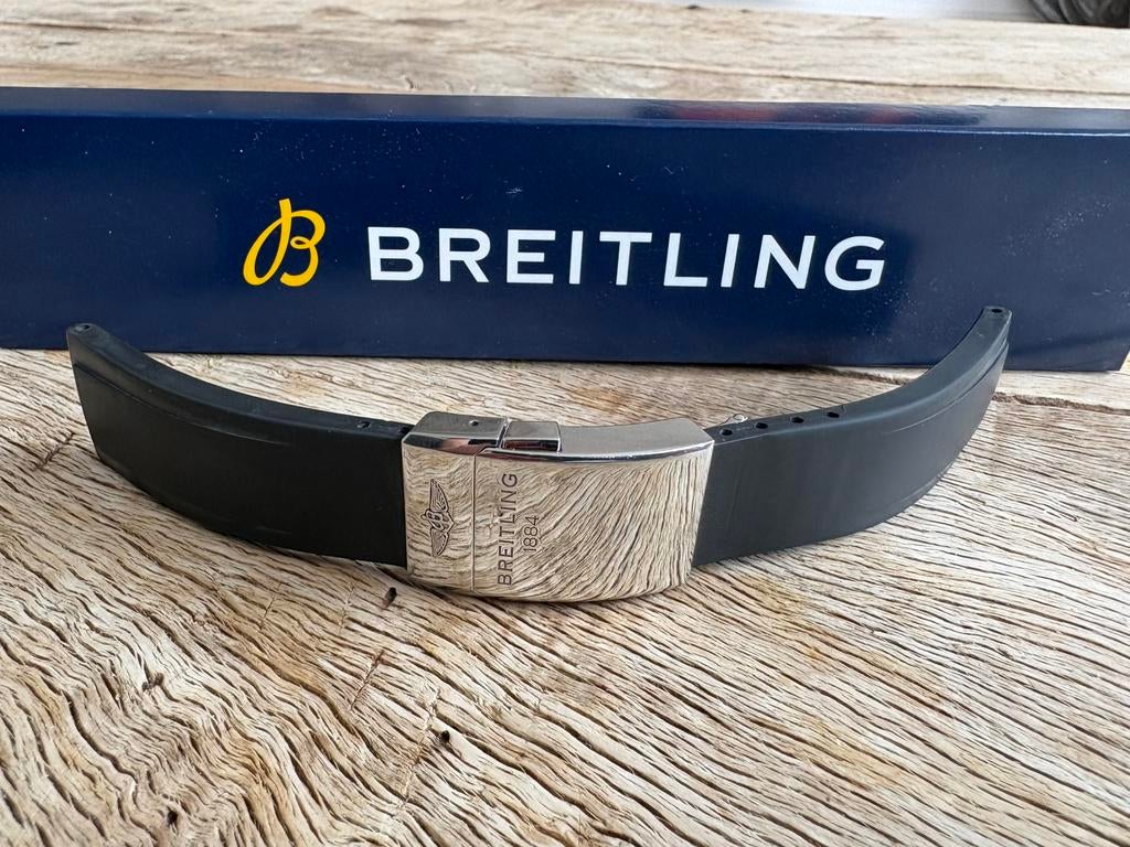 Orginele Breitling Band Rubber, Ophalen of Verzenden, Zo goed als nieuw