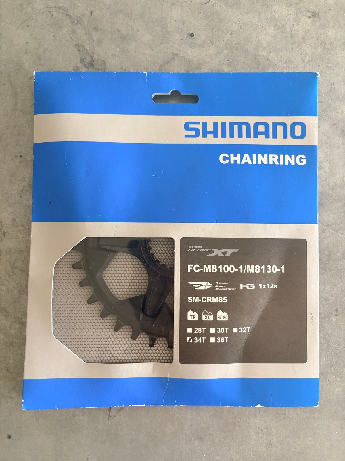 Shimano Deore XT Kettingblad 34T voor 12 speed, Fietsen en Brommers, Fietsonderdelen, Overige materialen, Nieuw, Ophalen of Verzenden