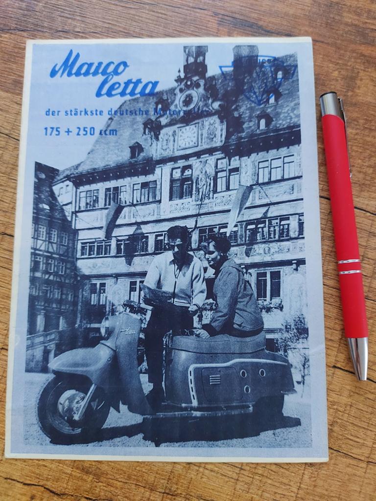 Maicoletta scooter folder 175cc & 250cc Duitstalig, Ophalen of Verzenden, Overige merken