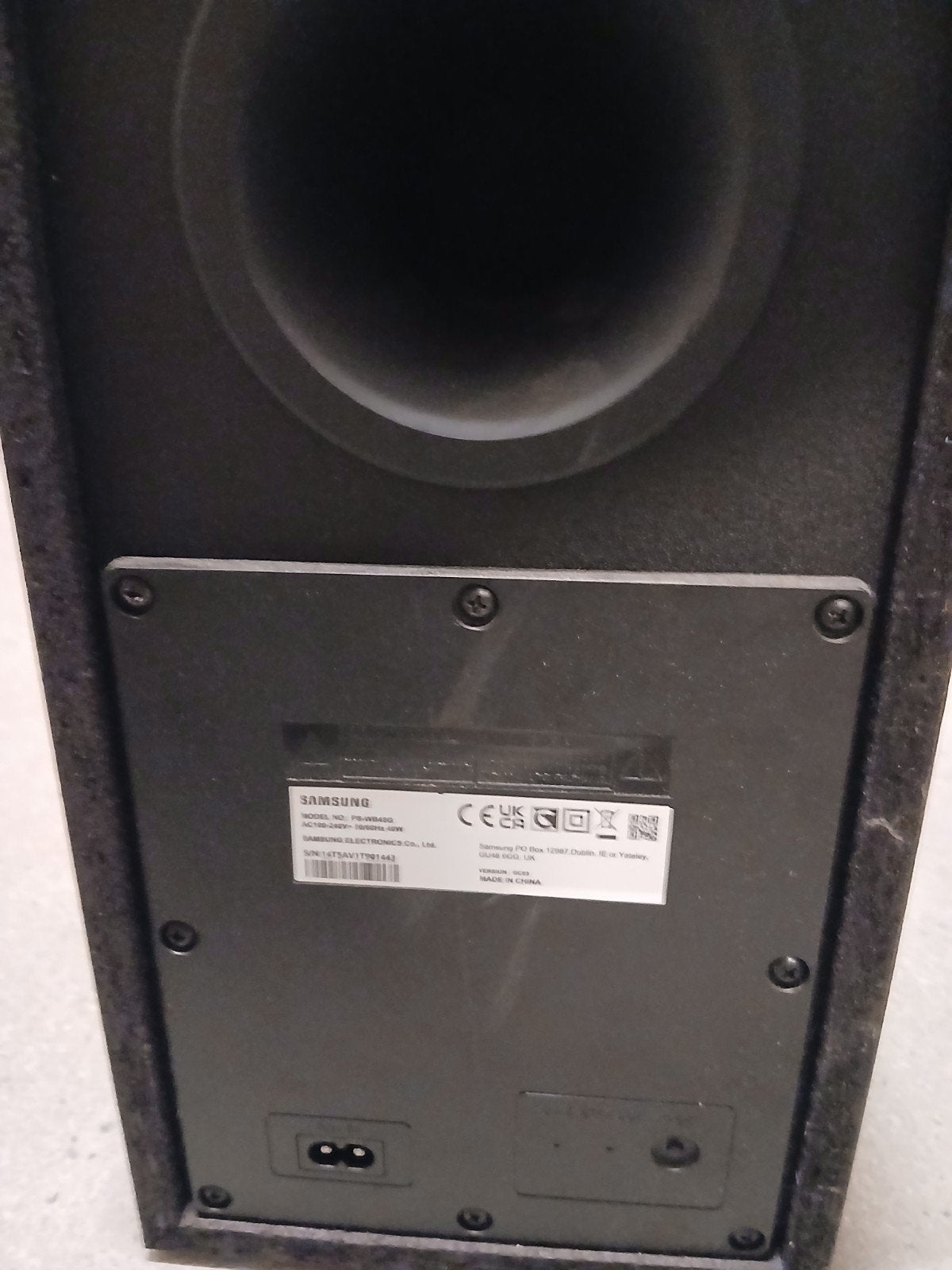 Samsung box met kleine schade, Ophalen, Subwoofer, Overige merken