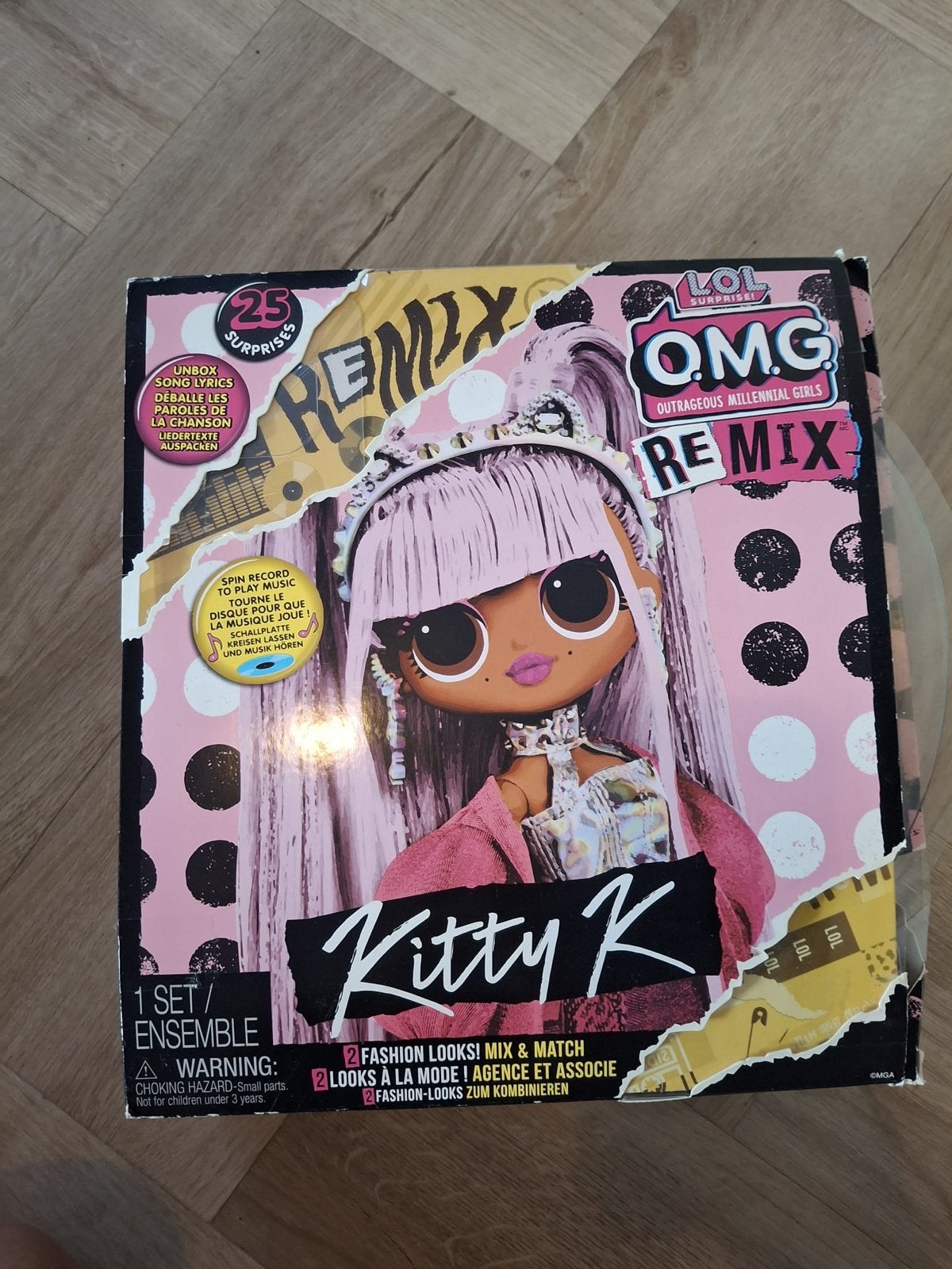 L.O.L. Surprise! O.M.G. Remix Kitty K Modepop, Ophalen of Verzenden, Zo goed als nieuw, Overige typen