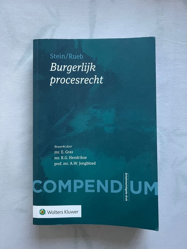 Compendium Burgerlijk procesrecht - 23e druk, Boeken, Studieboeken en Cursussen, Ophalen of Verzenden, Wolters Kluwer, Alpha, WO
