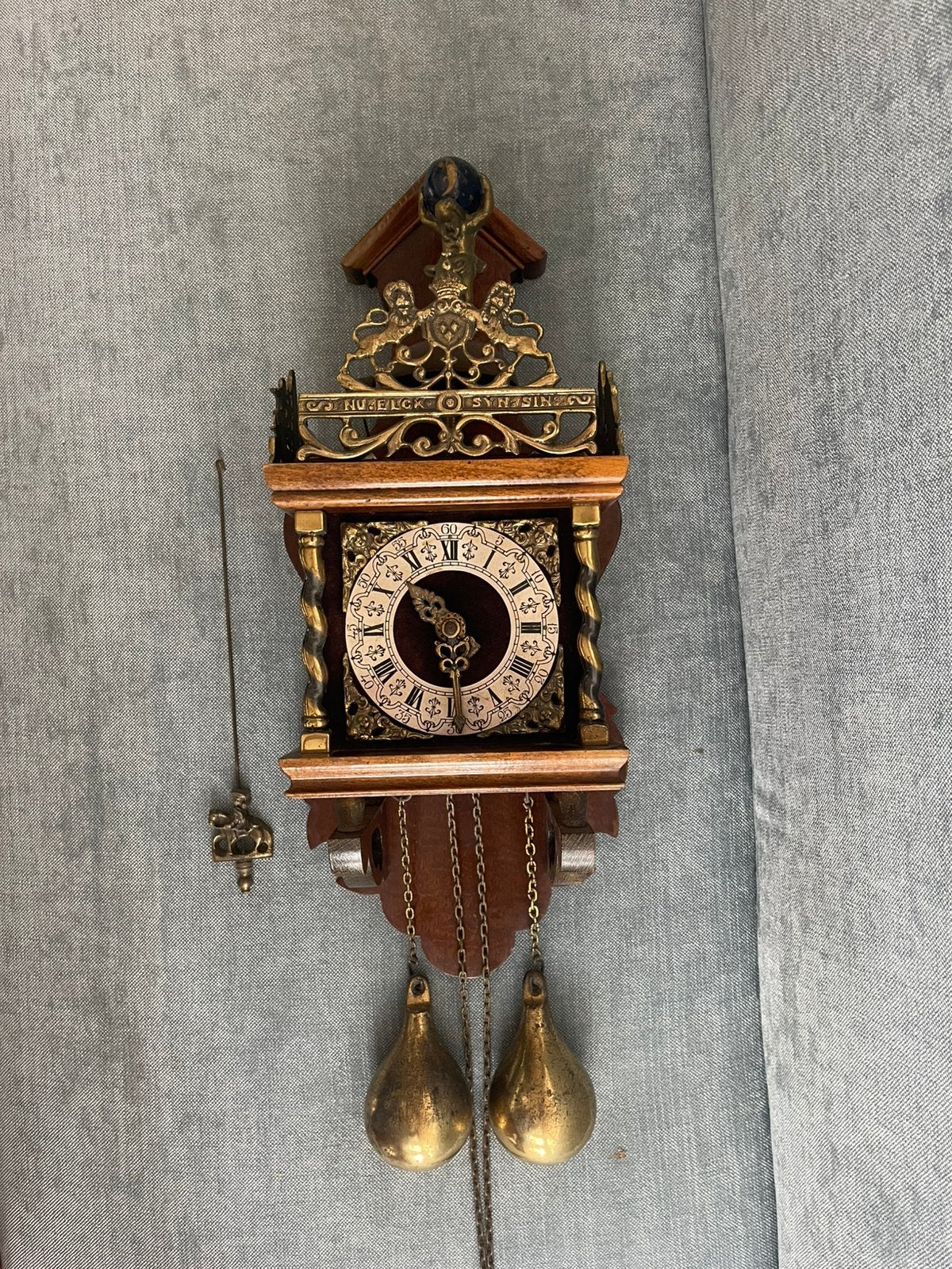 Antieke Zaanse Wandklok van Wuba, Ophalen of Verzenden