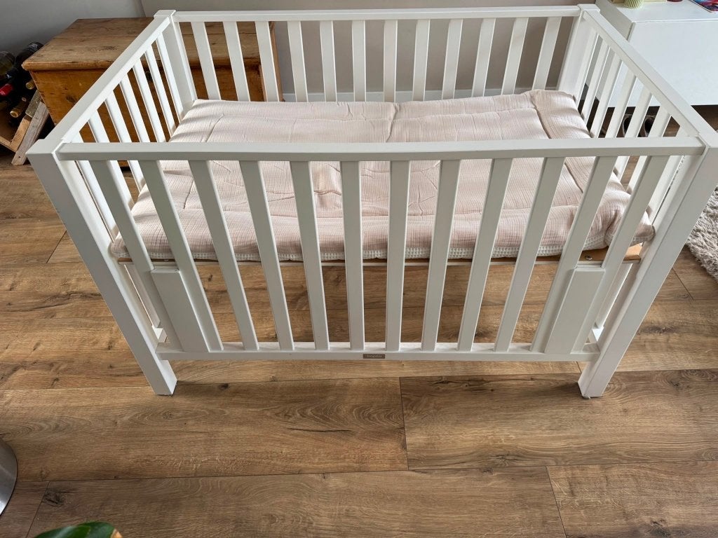 Witte box Bopita XL., Kinderen en Baby's, Ophalen, Zo goed als nieuw, Rechthoekig, In hoogte verstelbaar