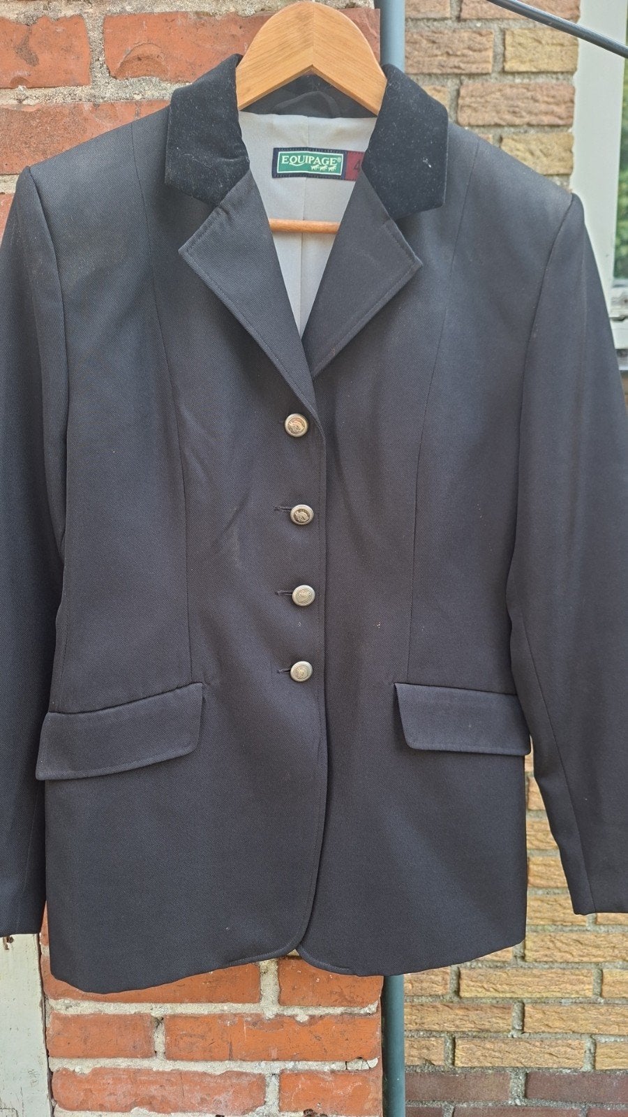 Zwart rijjasje van Equipage, maat 40, Dieren en Toebehoren, Paardrijkleding, Ophalen of Verzenden, Zo goed als nieuw