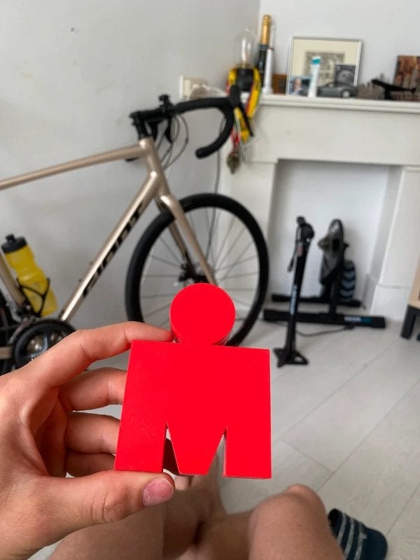 Ironman Triatlon Logo Beeld, Ophalen of Verzenden, Zo goed als nieuw, Overige typen