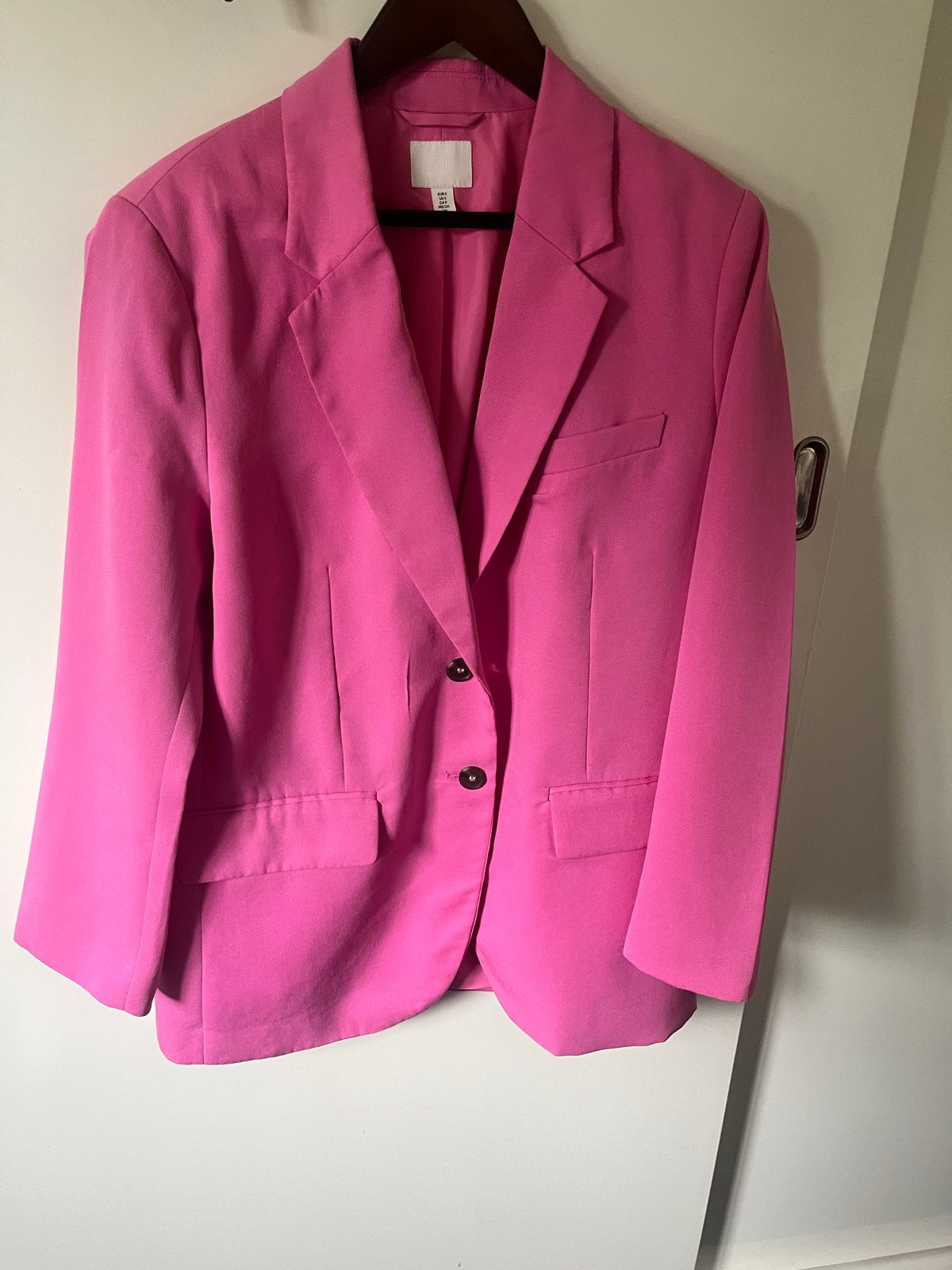 Mooie roze blazer van H&M, Kleding | Dames, Maat 38/40 (M), Ophalen of Verzenden, Zo goed als nieuw, Jasje