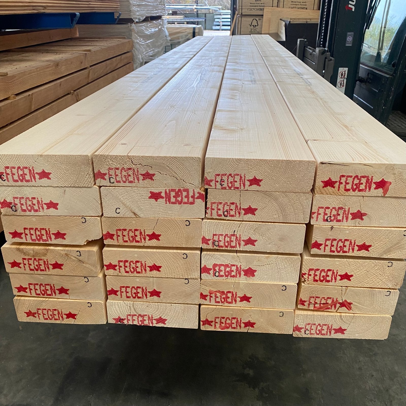 Partij (52 stuks) vuren balken 70x220mm, 5100mm geschaafd, Ophalen of Verzenden, Nieuw, 250 cm of meer, Balken