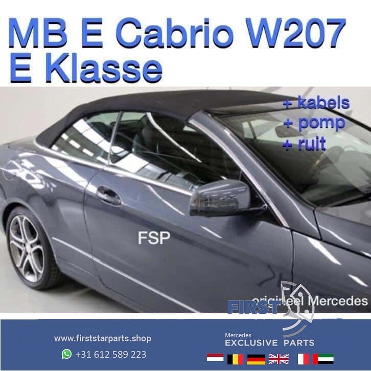 W207 E Klasse Cabrio dak compleet met pomp / kabels / ruit, Gebruikt, Ophalen of Verzenden, -, -