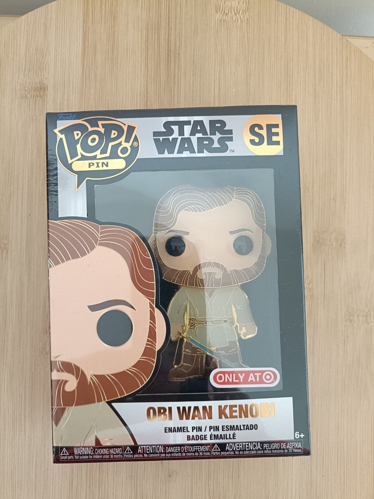 Funko Pop pin. Obi Wan Kenobi. Afneembare standaard., Ophalen of Verzenden, Nieuw