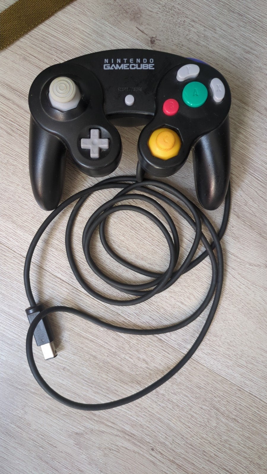 Nintendo GameCube Controller Zwart - Origineel, Ophalen of Verzenden, Gebruikt, Zwart, Met 1 controller