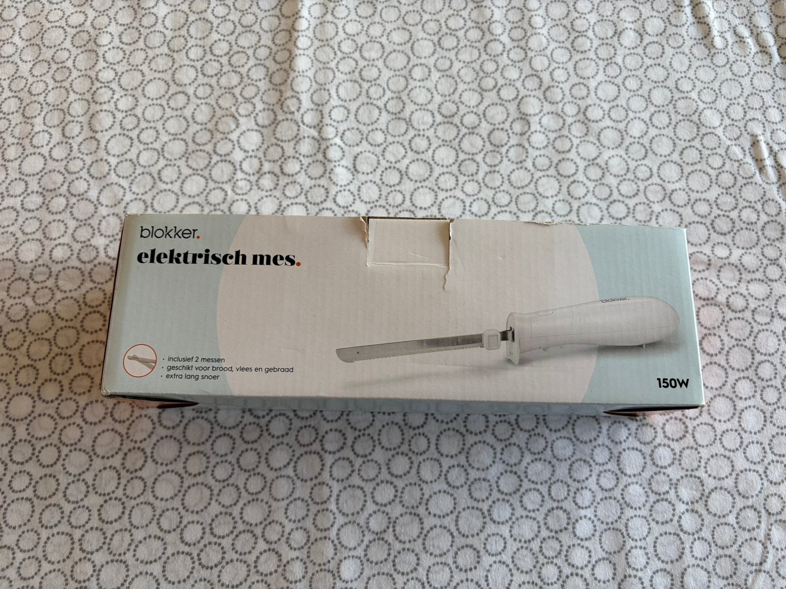 Electrisch mes blokker, Ophalen of Verzenden, Zo goed als nieuw, Snijmachine, Overige materialen