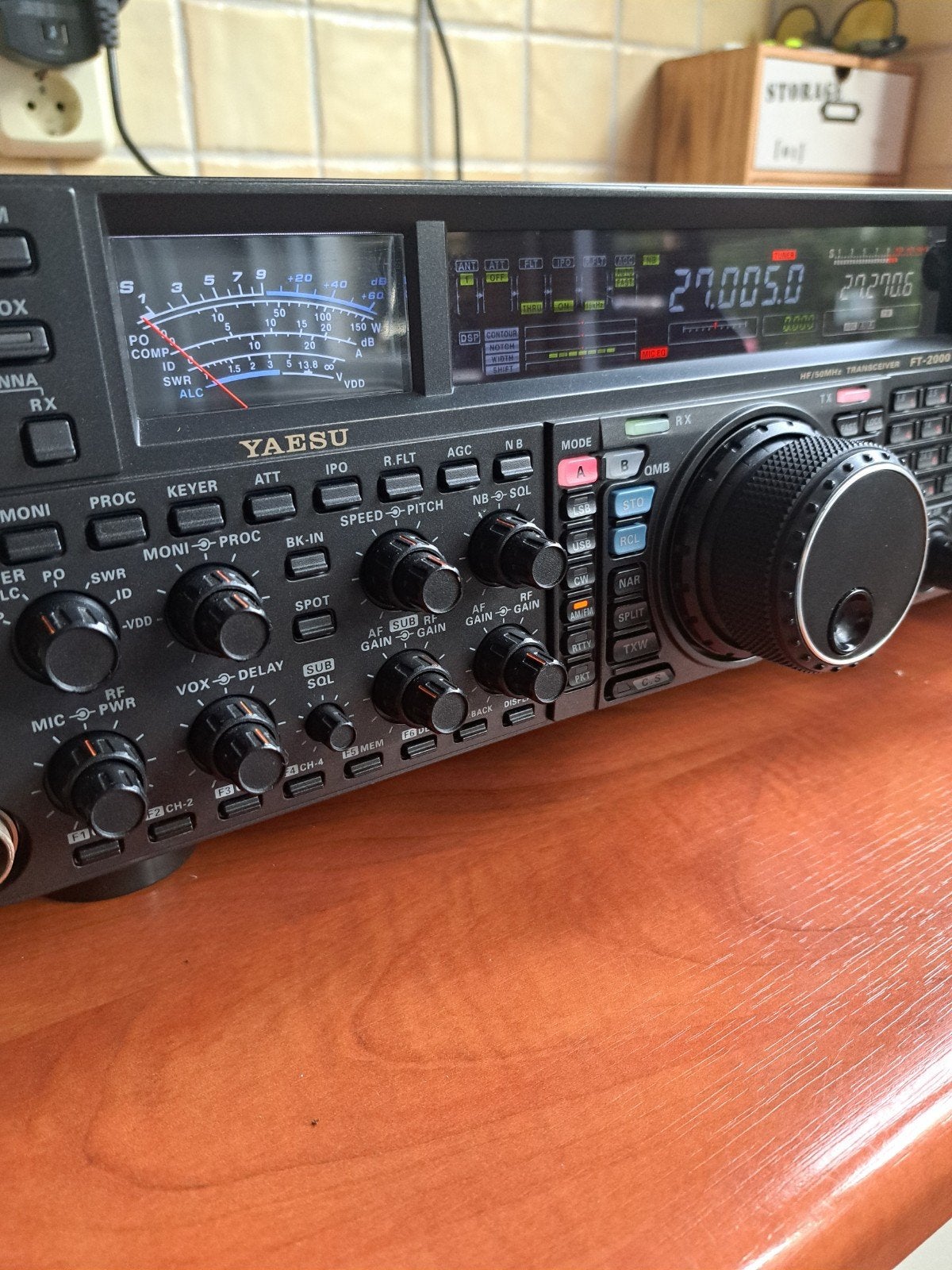 Yaesu FT-2000 HF/50MHz Transceiver met MD-100 microfoon, Telecommunicatie, Ophalen of Verzenden, Gebruikt, Zender en Ontvanger