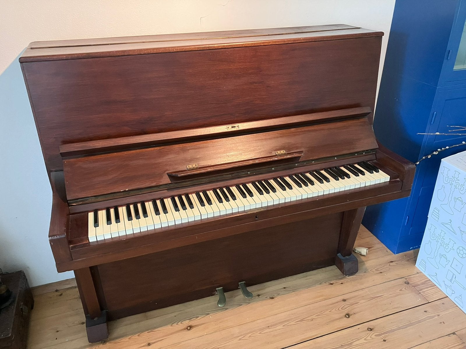 Piano, Ophalen, Gebruikt, Bruin, Piano