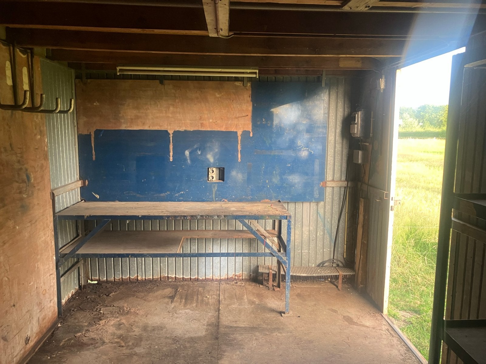 IJzeren Materiaalcontainer met Houten Vloer 2,30 x 7,50m, Zakelijke goederen, Machines en Bouw | Keten en Containers, Ophalen