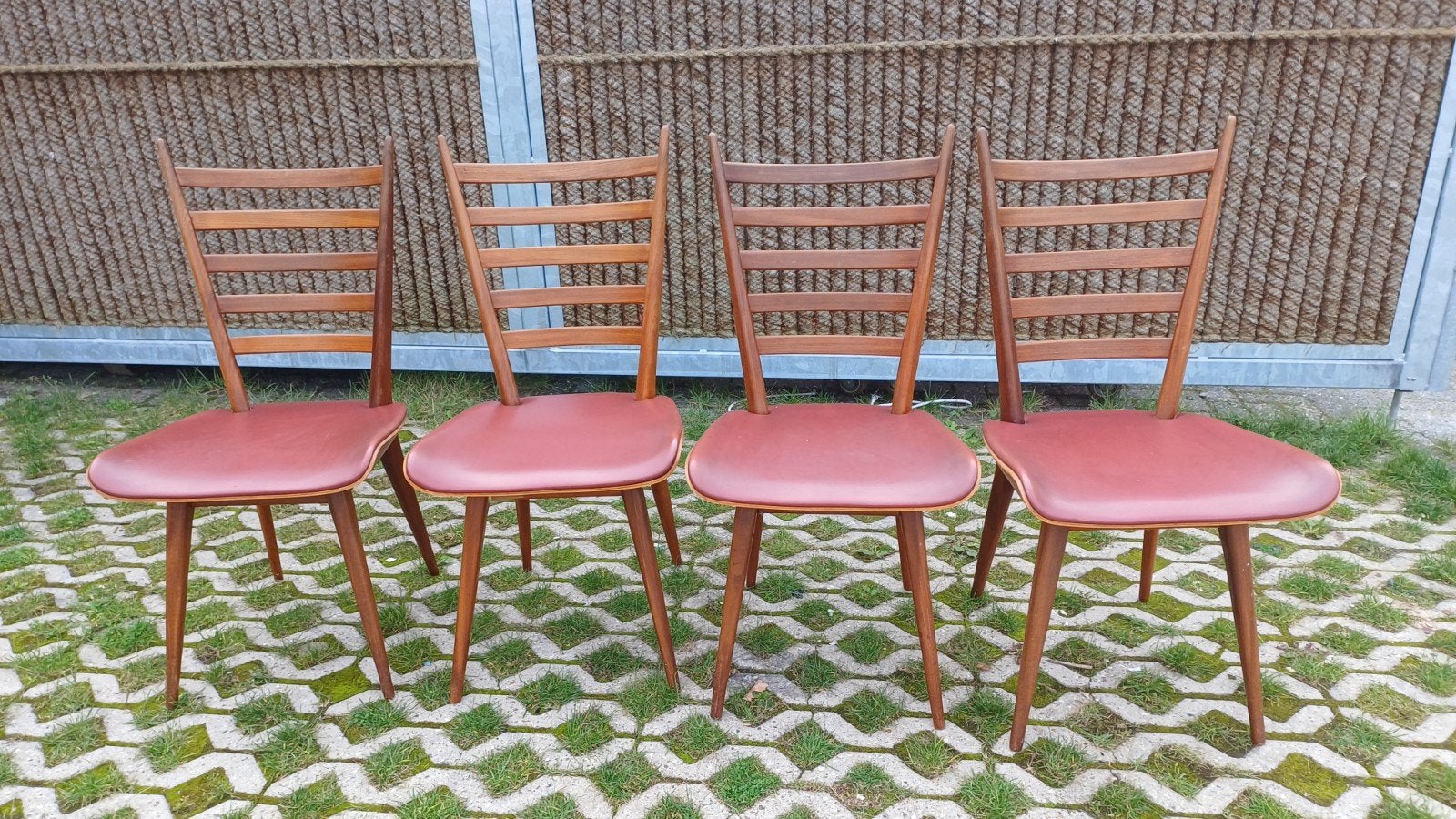 Set van 4 Cees Braakman ladder stoelen ontworpen voor pastoe, Ophalen