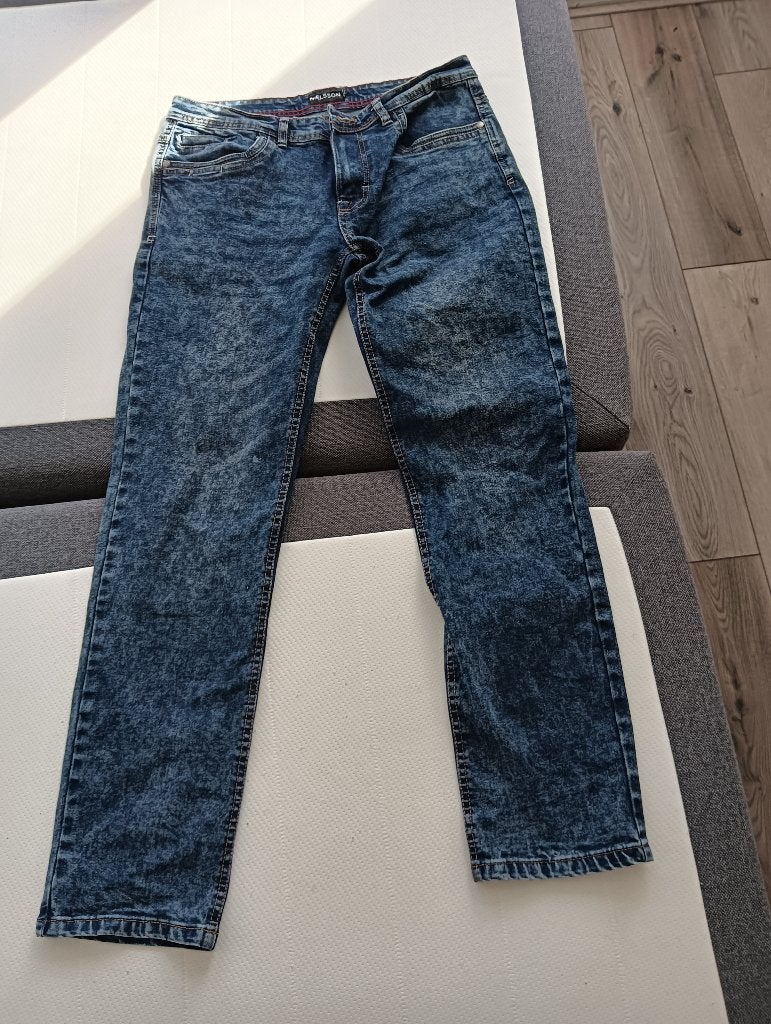 Stretch-Jeans Nielsson, Kleding | Heren, Verzenden, Zo goed als nieuw, Maat 52/54 (L), Blauw