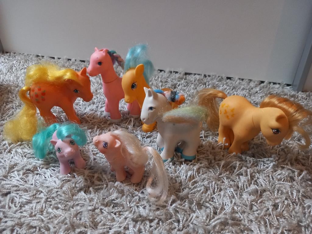 Speelgoed verzamel my little pony jaren 80 7 stuks, Ophalen of Verzenden, Gebruikt