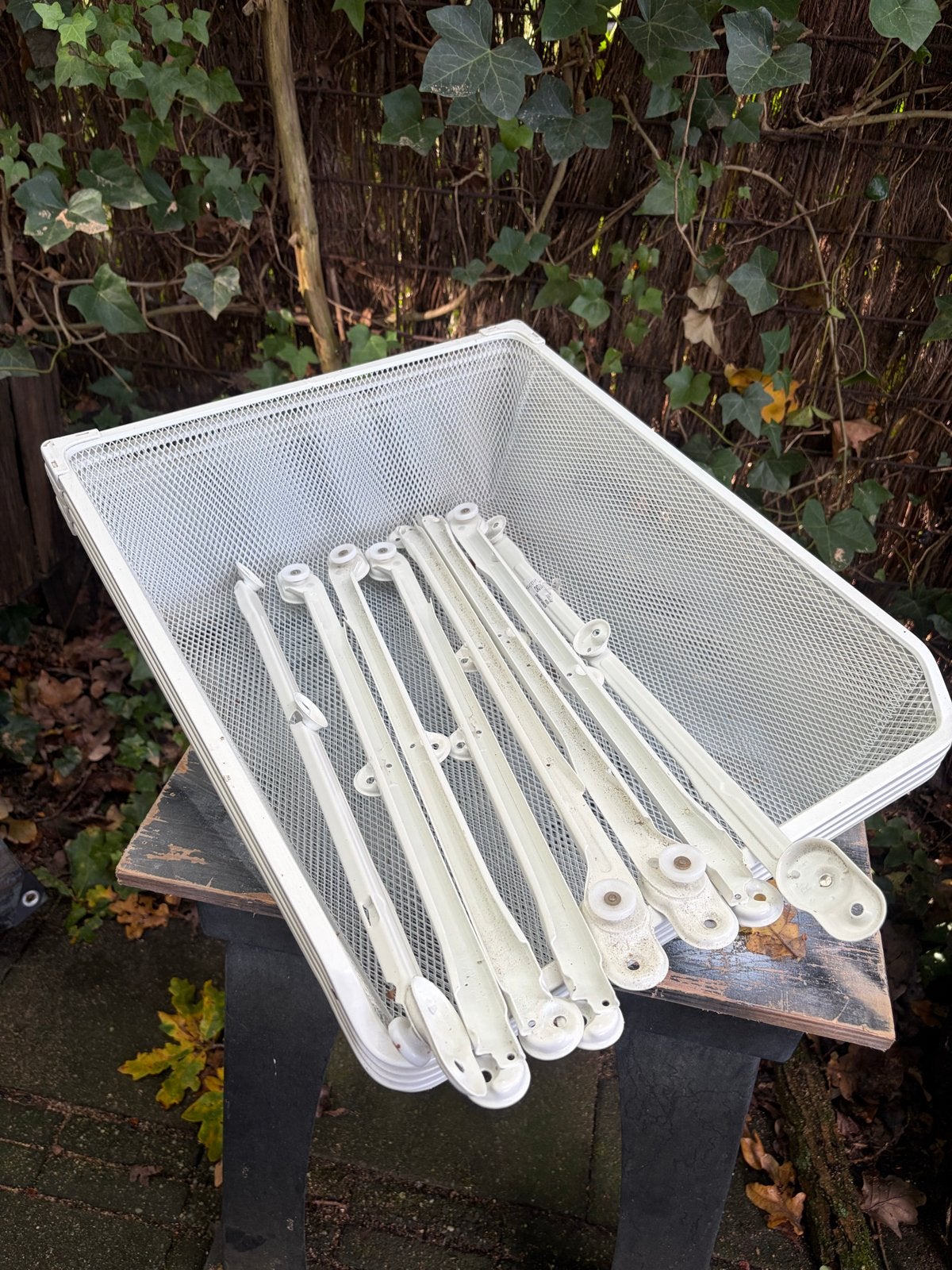 Pax kast witte draadmanden met rails, Ophalen, Gebruikt, 200 cm of meer, 50 tot 100 cm