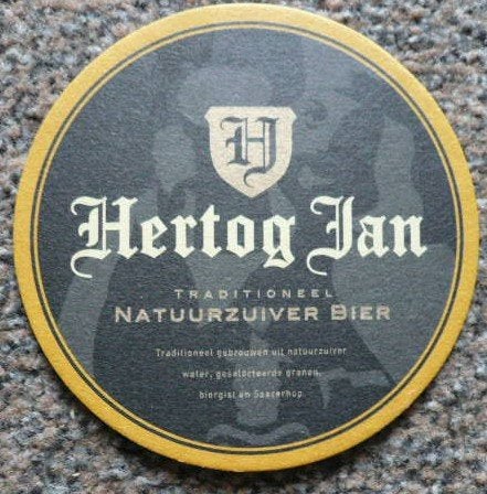 oud biervilt Herog Jan, Ophalen of Verzenden, Zo goed als nieuw, Viltje(s), Hertog Jan