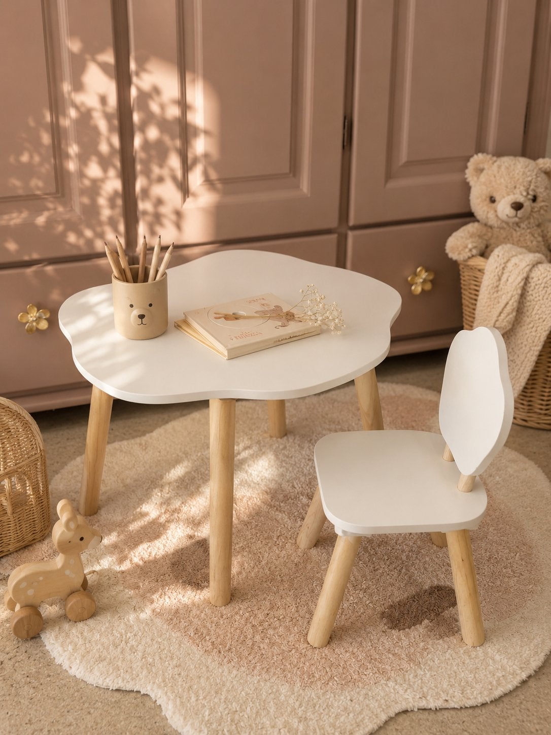 Kids Tekentafel/Kindertafel Bloem, Ophalen, Info@juffrouw-kwast.nl, Juffrouw Kwast, Tafel(s)