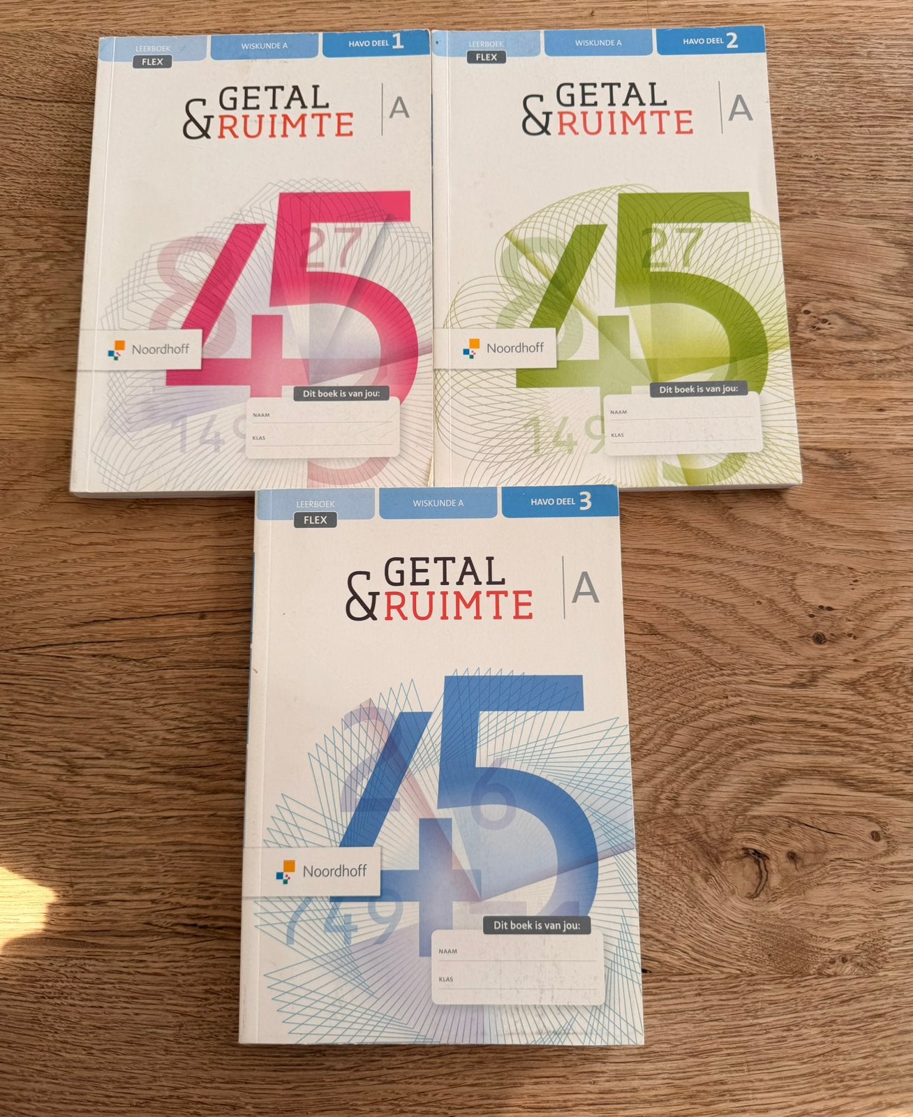 Getal & Ruimte Wiskunde A HAVO deel 1, 2 en 3 (Twaalfde edit, Ophalen of Verzenden, Gelezen, HAVO, Wiskunde A