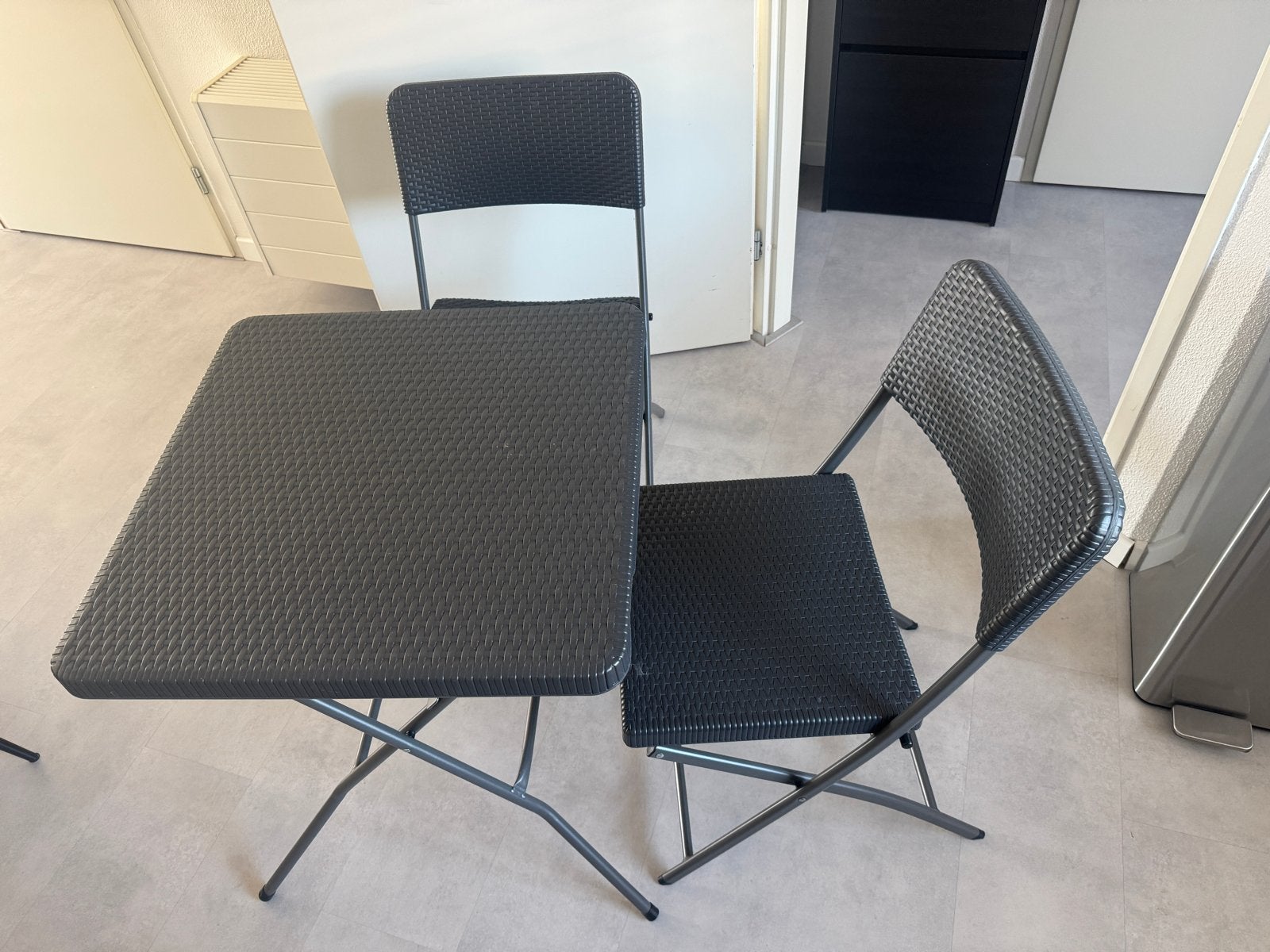 Nieuw Opvouwbare tuinset: tafel en 2 stoelen balkonset tafel, Tuin en Terras, Ophalen, Nieuw