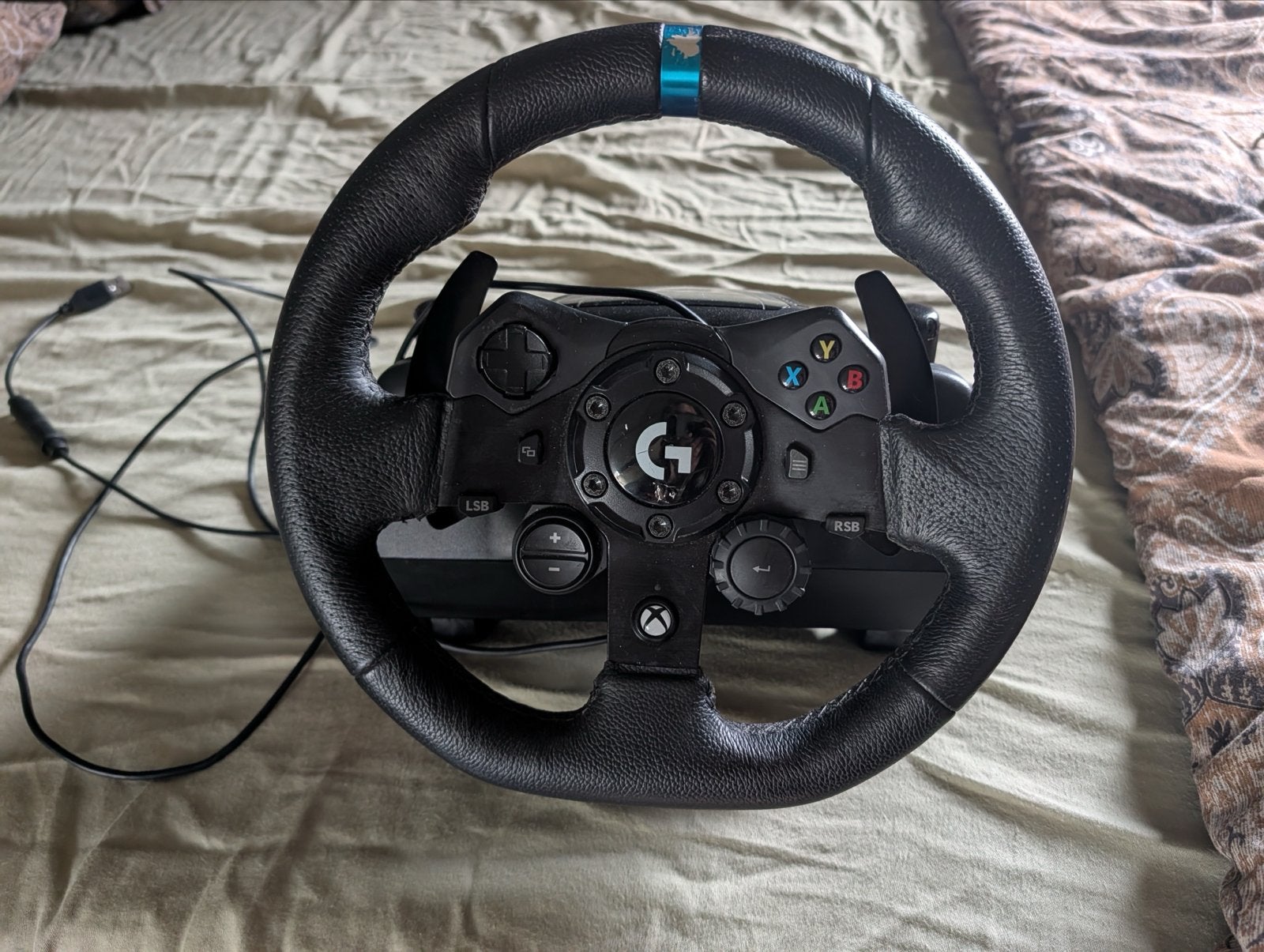 Logitech G923 true Force racestuur met pedalen XBOX& PC, Ophalen, Racestuur, Gebruikt, Force feedback