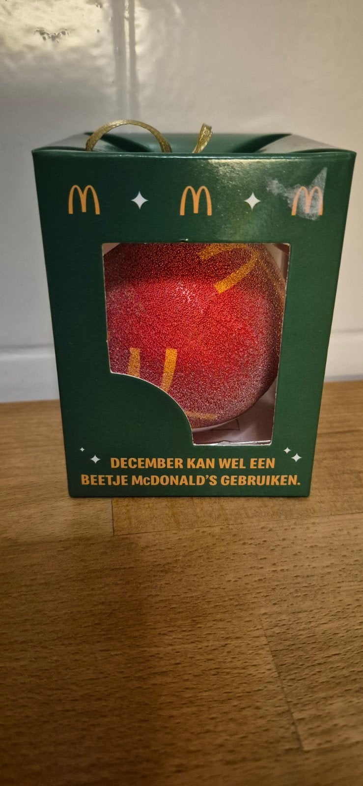 McDonald's kerstbal nieuw, Diversen, Kerst, Ophalen of Verzenden, Nieuw