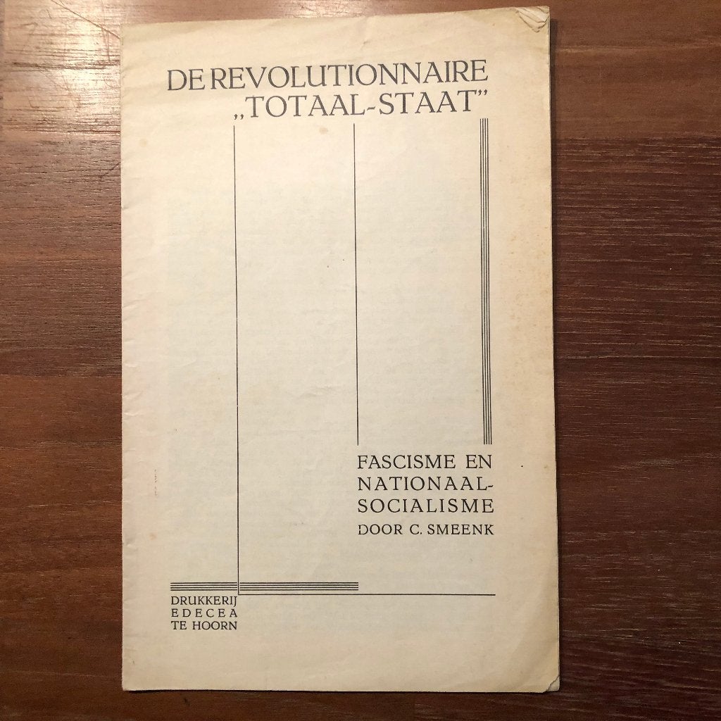 1933 Vroeg antinazisme. C. Smeenk (lid A.R.P): De Revolu-, Verzenden, C. Smeenk, Overige onderwerpen, Tweede Wereldoorlog