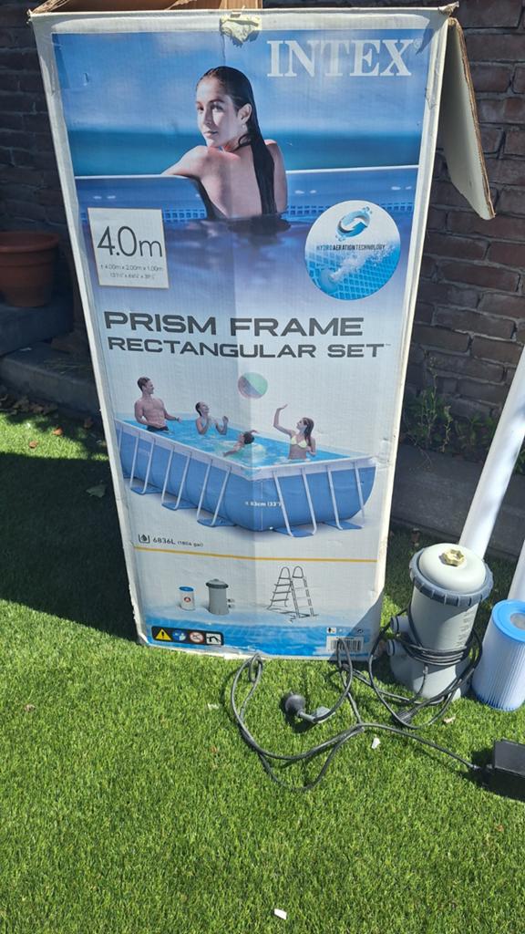 Zwembad 4x2x1 meter, Tuin en Terras, Ophalen, Gebruikt, 200 tot 300 cm, 80 tot 120 cm