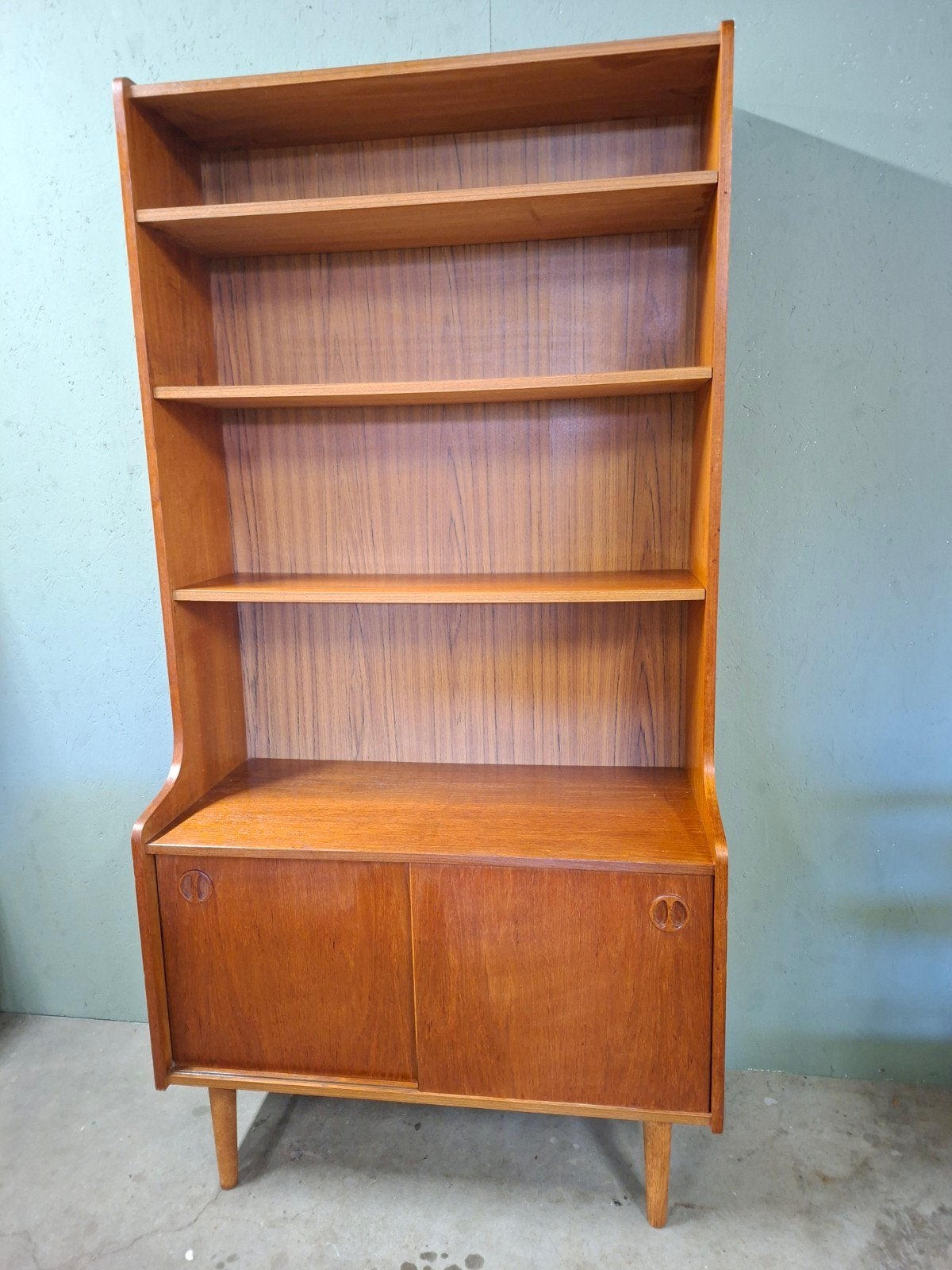 mooie vintage kast, Kast, boekenkast, teak furniture, danish, Gebruikt, 100 tot 150 cm, Teakhout