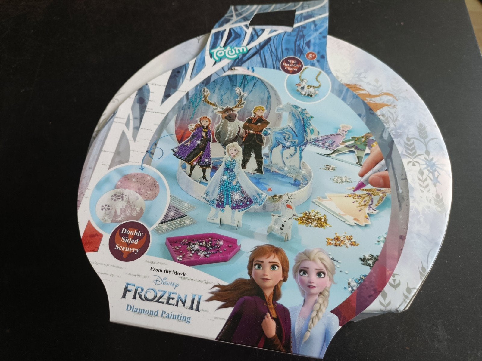 totum diamond painting frozen 2, Kinderen en Baby's, Ophalen of Verzenden, Zo goed als nieuw, Knutselen