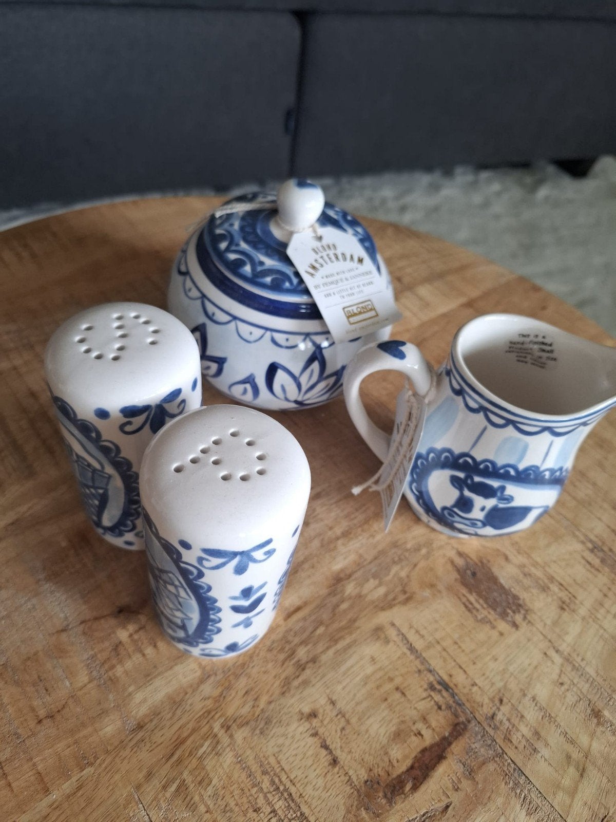 Delfts blauw setje van Blond. Nieuw!, Ophalen, Nieuw, Aardewerk, Overige typen