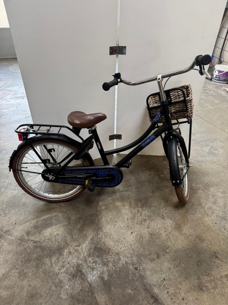 Alpina Kinderfiets cargo met voordrager zwart (Nr: 2138), Fietsen en Brommers, Fietsen | Meisjes, Zo goed als nieuw, 20 inch, Ophalen