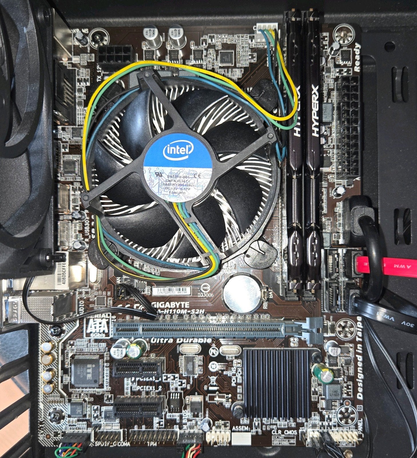 i5 6400, 2x4GB DDR4 & Gigabyte H110-S2H, Computers en Software, Moederborden, Verzenden, Zo goed als nieuw, ATX, Intel