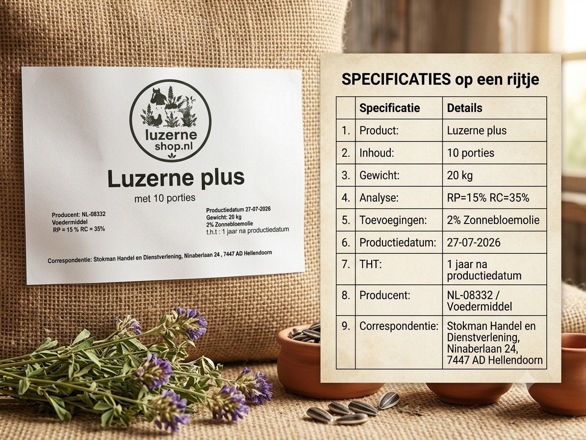 Luzerne balen 20kg. Voor paard en veehouderij, Dieren en Toebehoren, Ophalen of Verzenden, Vee