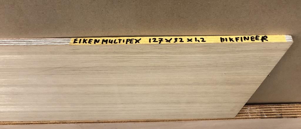 MDF v313 Multiplex eiken mdf Underlayment brandwerende plaat, Ophalen, Nieuw, Minder dan 20 mm