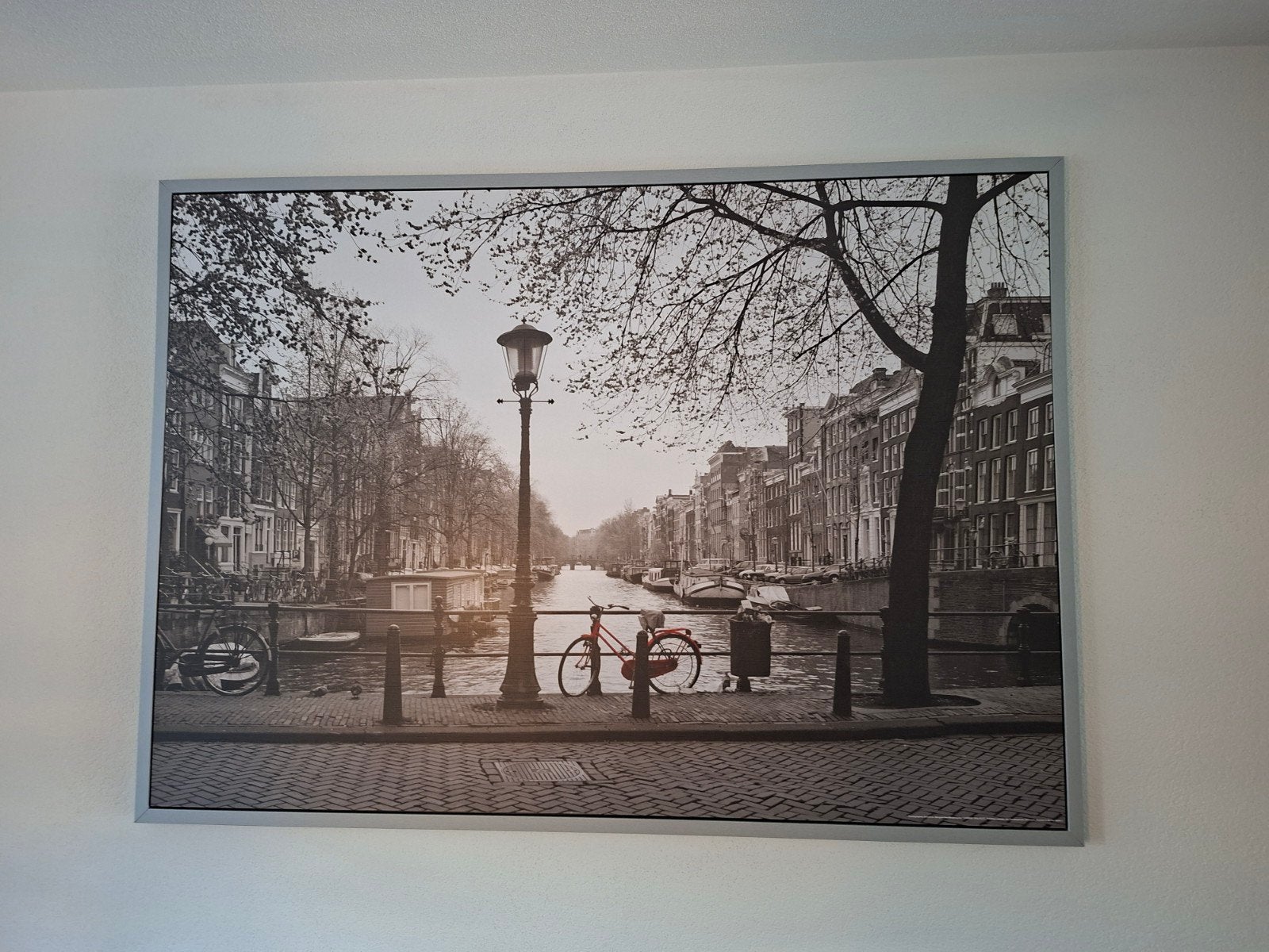 Poster Amsterdam 1,40 x 1,00 m met lijst, Ophalen, Print, Stadsgezicht
