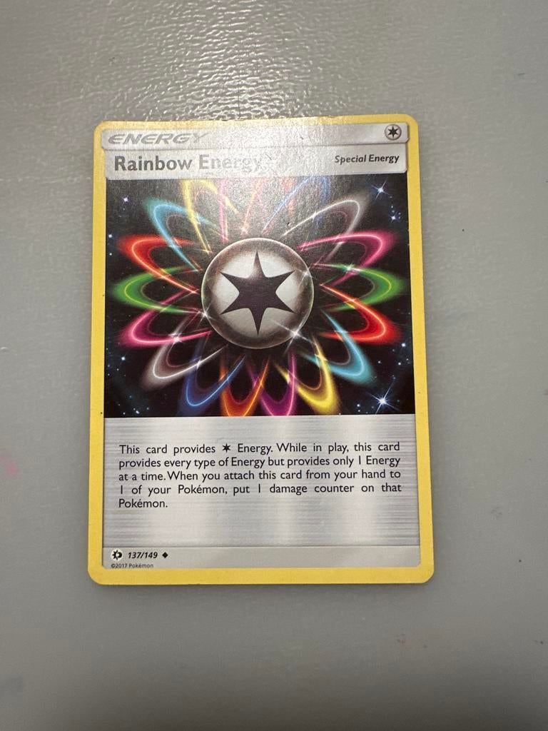Pokemon TCG: Rainbow Energy (137/149) - Beschadigd, Ophalen, Zo goed als nieuw, Losse kaart