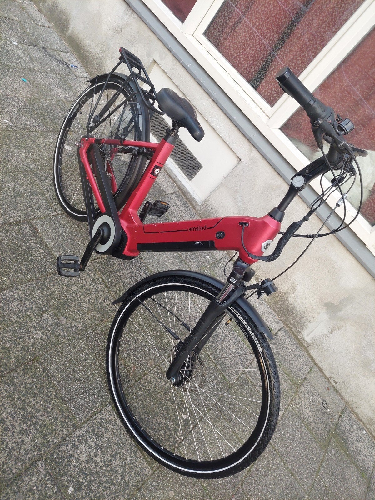 Amslod Milton E-MV E-bike - Zo goed als nieuw, Fietsen en Brommers, 51 tot 55 cm, Ophalen of Verzenden, Zo goed als nieuw, 50 km per accu of meer