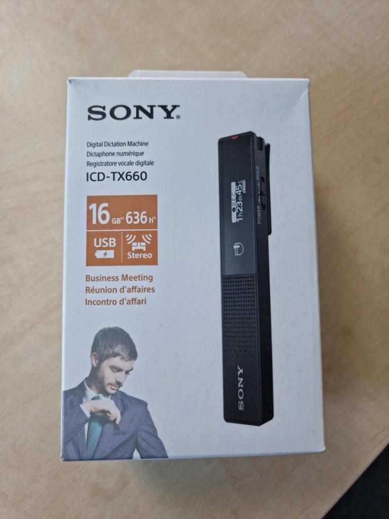 Sony ICD-TX660, Ophalen, Zo goed als nieuw, Audio