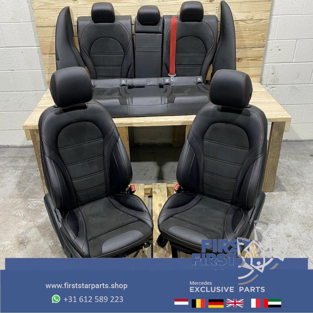 W205 C43 C63 AMG Edition Interieur Elektrische Stoelen Leer