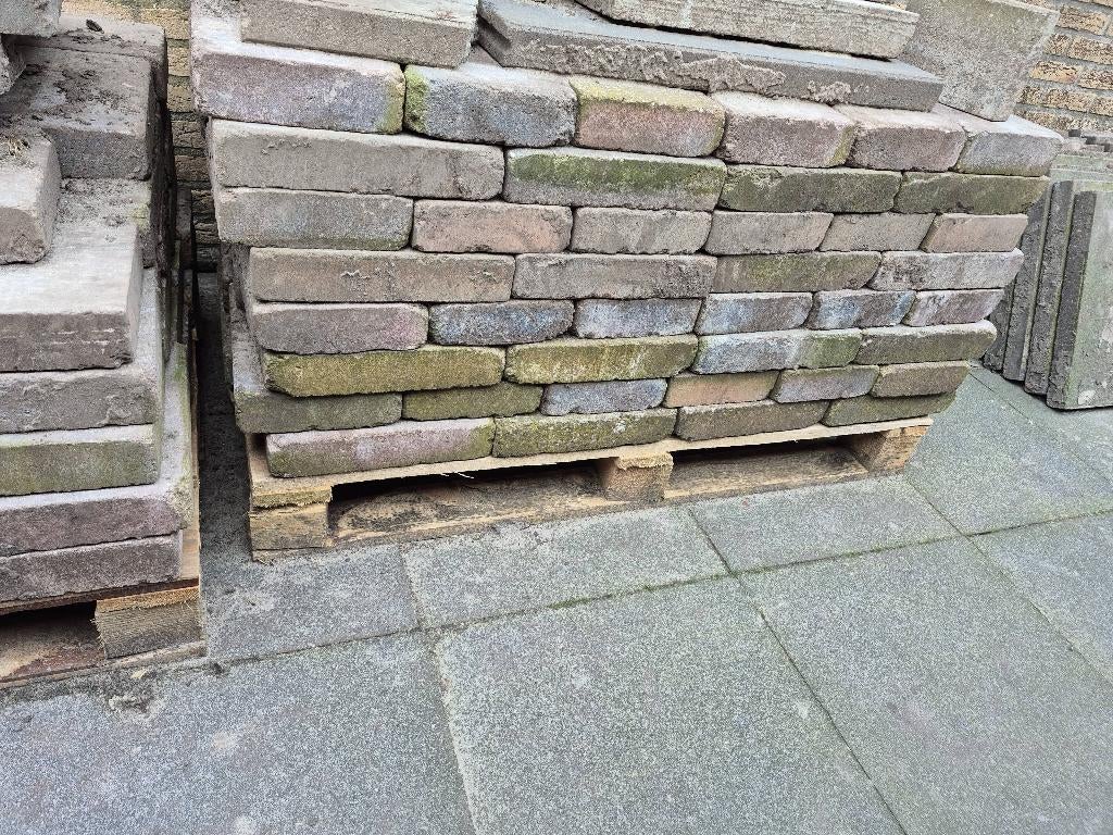 Stenen oprit /bloembak 12 m2, Ophalen, Gebruikt, Klinkers, 10 m² of meer