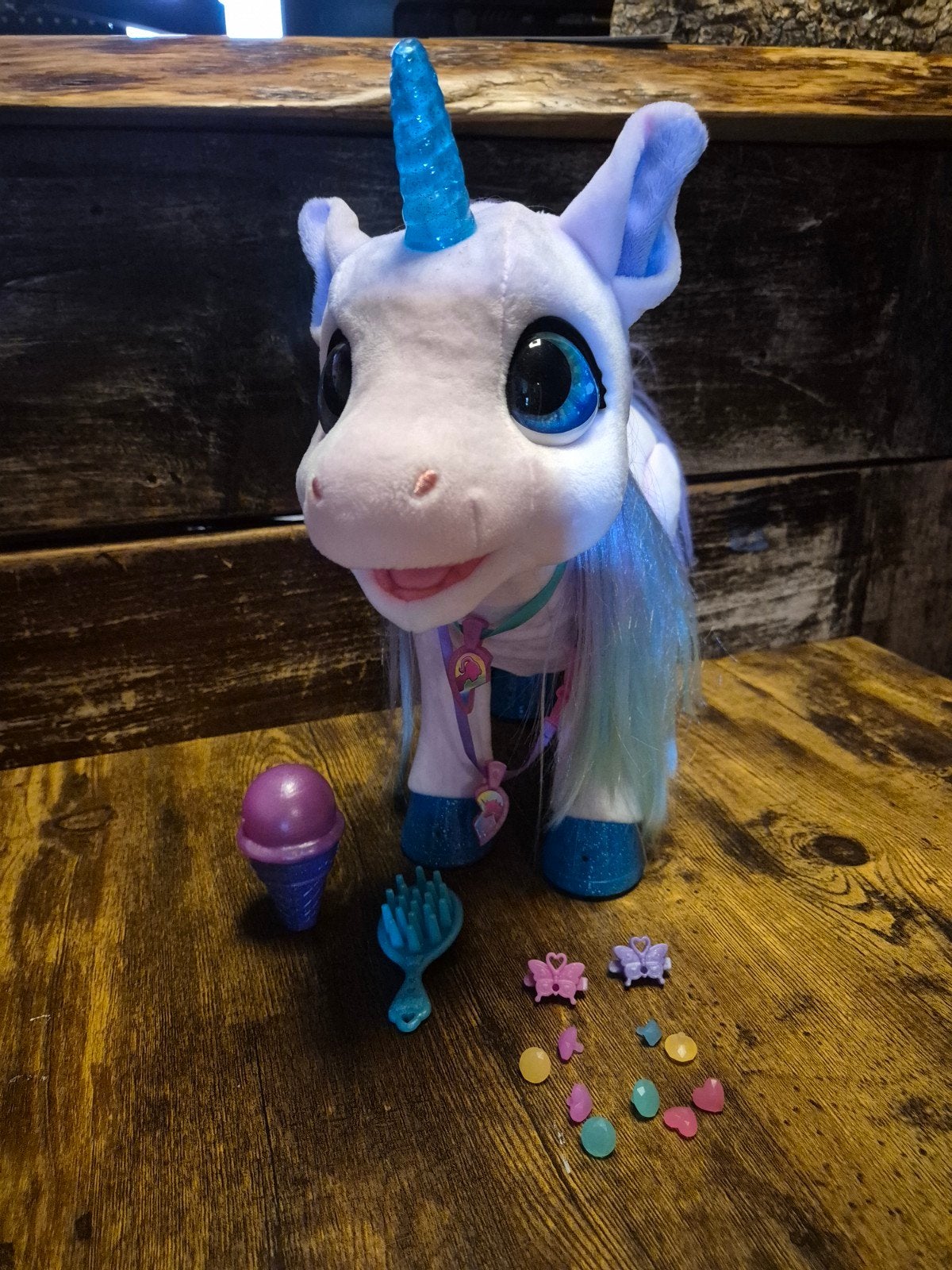 FurReal Friends StarLily, Mijn Magische Eenhoorn, Ophalen of Verzenden, Zo goed als nieuw, Middelgroot (20 tot 80 cm), Meerkleurig