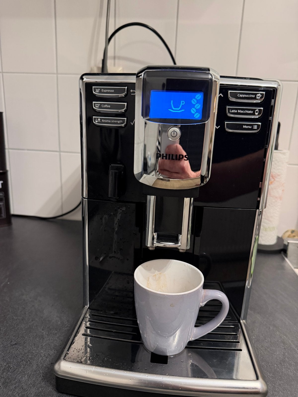 Defecte Philips koffiemachine - geeft foutmelding, Koffiemachine, Niet werkend, 4 tot 10 kopjes, Koffiebonen