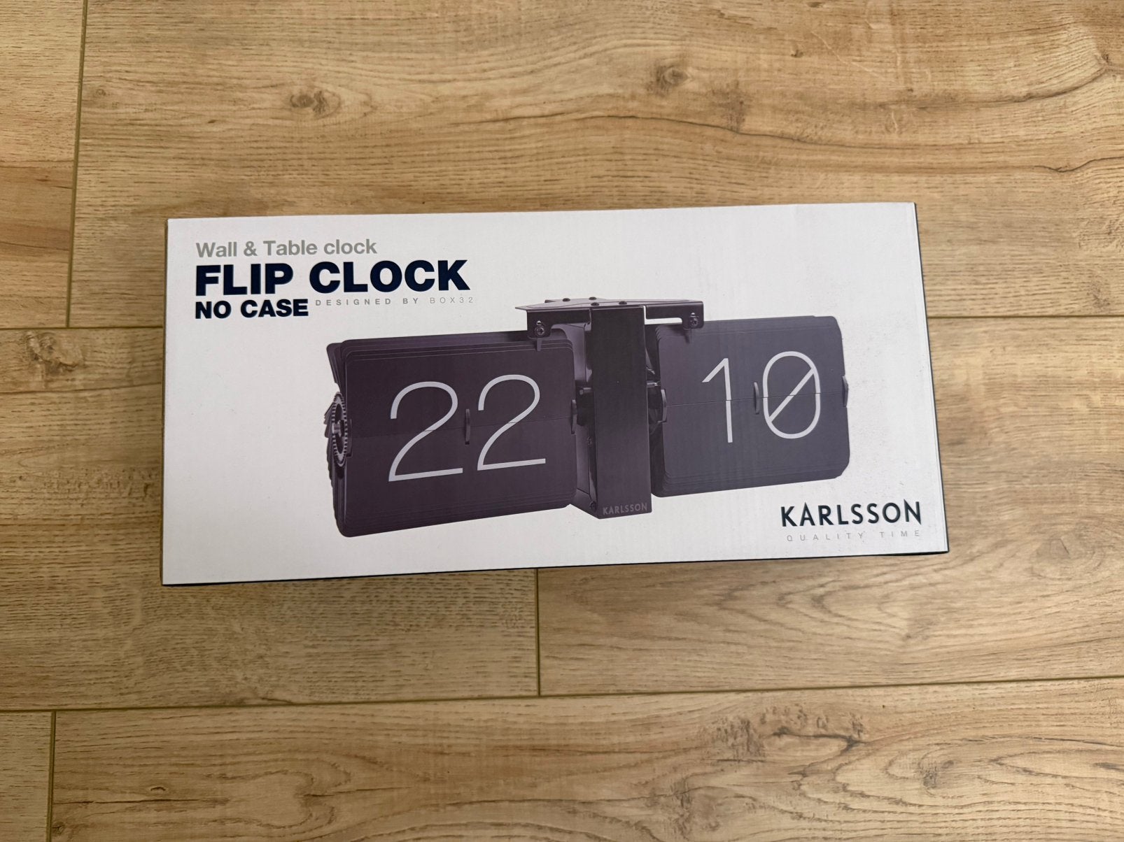 Karlsson Flip Clock No Case, Werkt op batterijen, Nieuw, Ophalen of Verzenden, Zwart